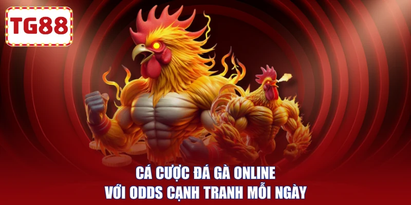 Cá cược đá gà online với odds cạnh tranh mỗi ngày