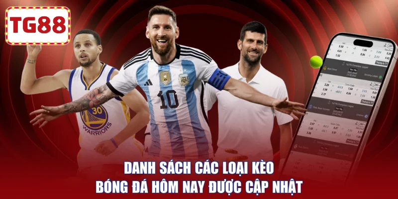 Danh sách các loại kèo bóng đá hôm nay được cập nhật