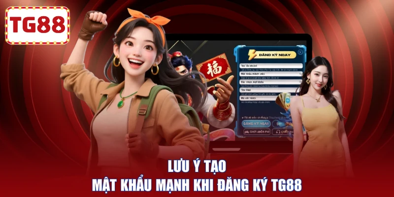 Lưu ý tạo mật khẩu mạnh khi đăng ký TG88