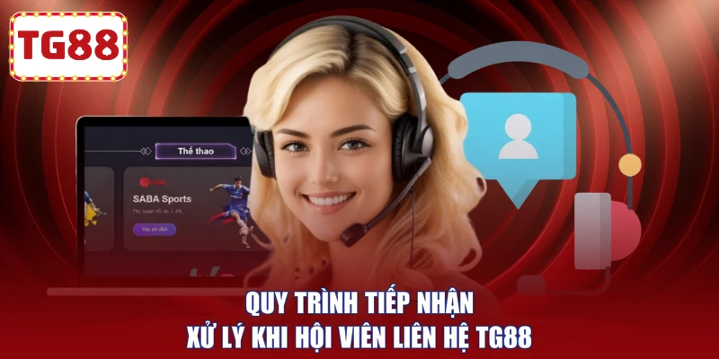 Quy trình tiếp nhận, xử lý khi hội viên liên hệ TG88