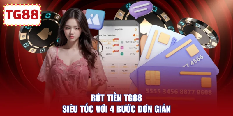 Rút tiền TG88 siêu tốc với 4 bước đơn giản